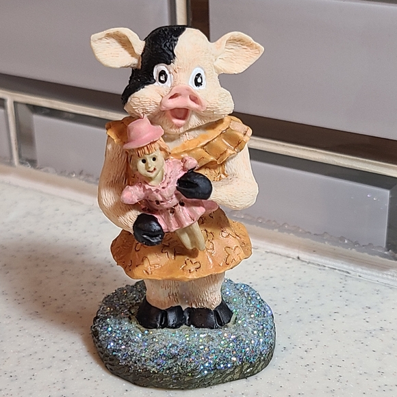 Vintage Other - Little pig figurine knick knack for sale today